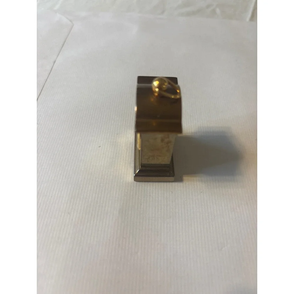 Rerini Miniature Mantle Clock Unisex OS Gold Good Quartz Analog Desk untested